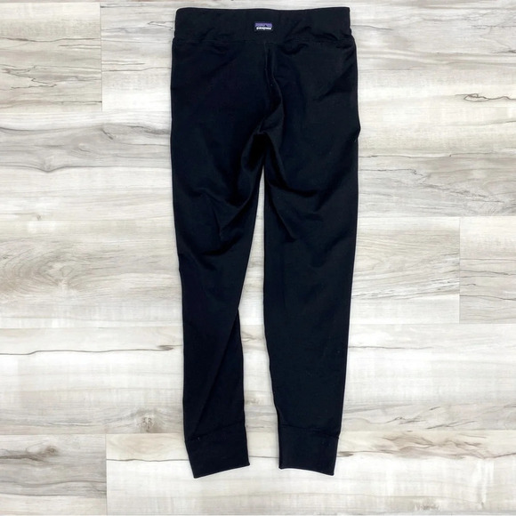 Patagonia Black Capilene Base Layer Leggings Sz 10 Medium - Picture 2 of 5